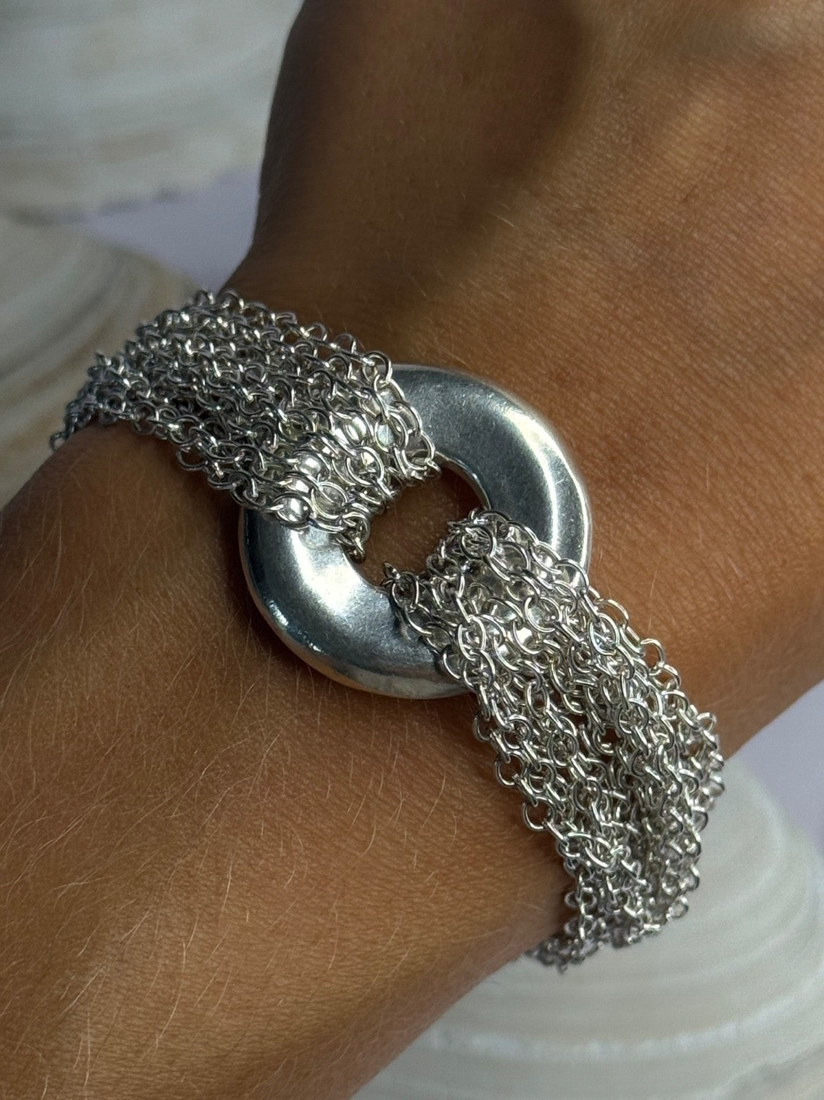 Elegant Design 925 Sterling Silver Bracelet Length 8
