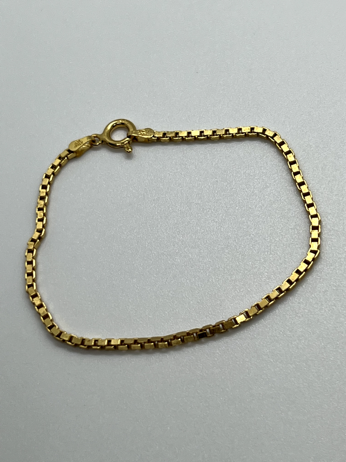 925 Sterling Silver Gold Plated Bracelet Italy