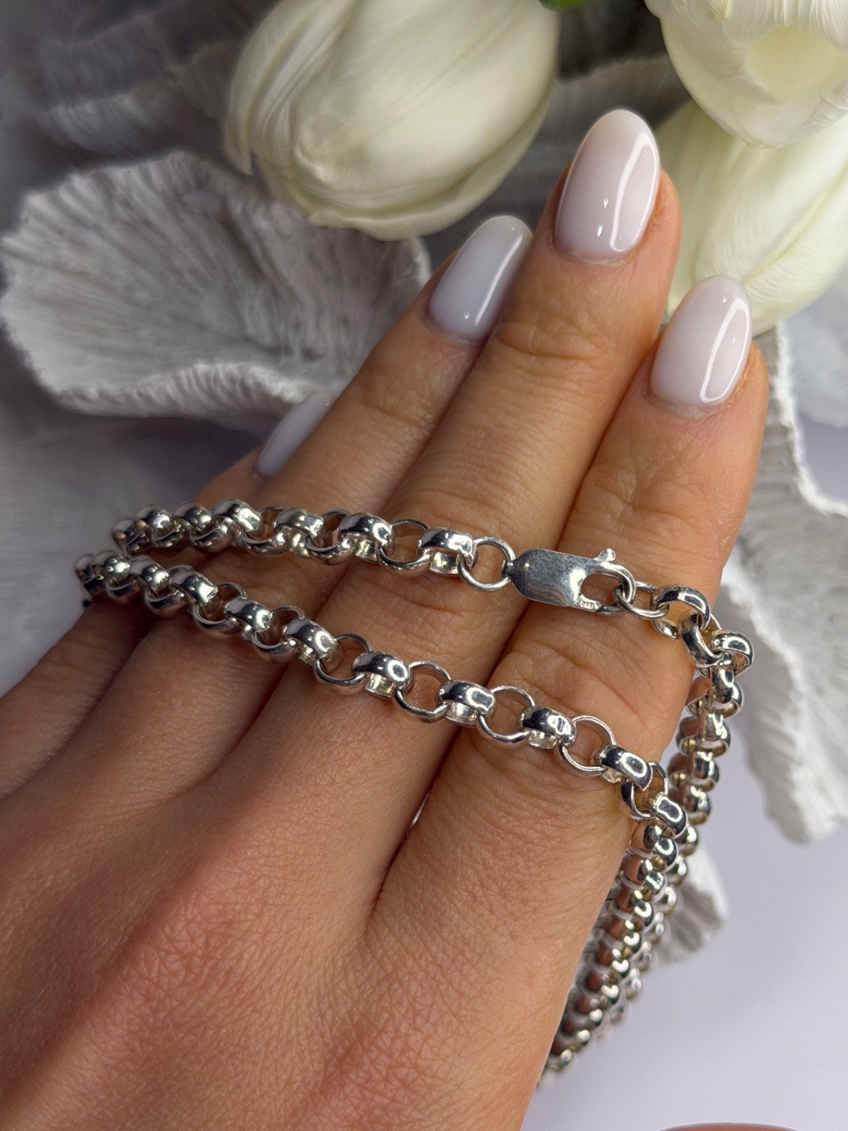 Prochain 925 Sterling Silver Chain Necklace Length 23 in