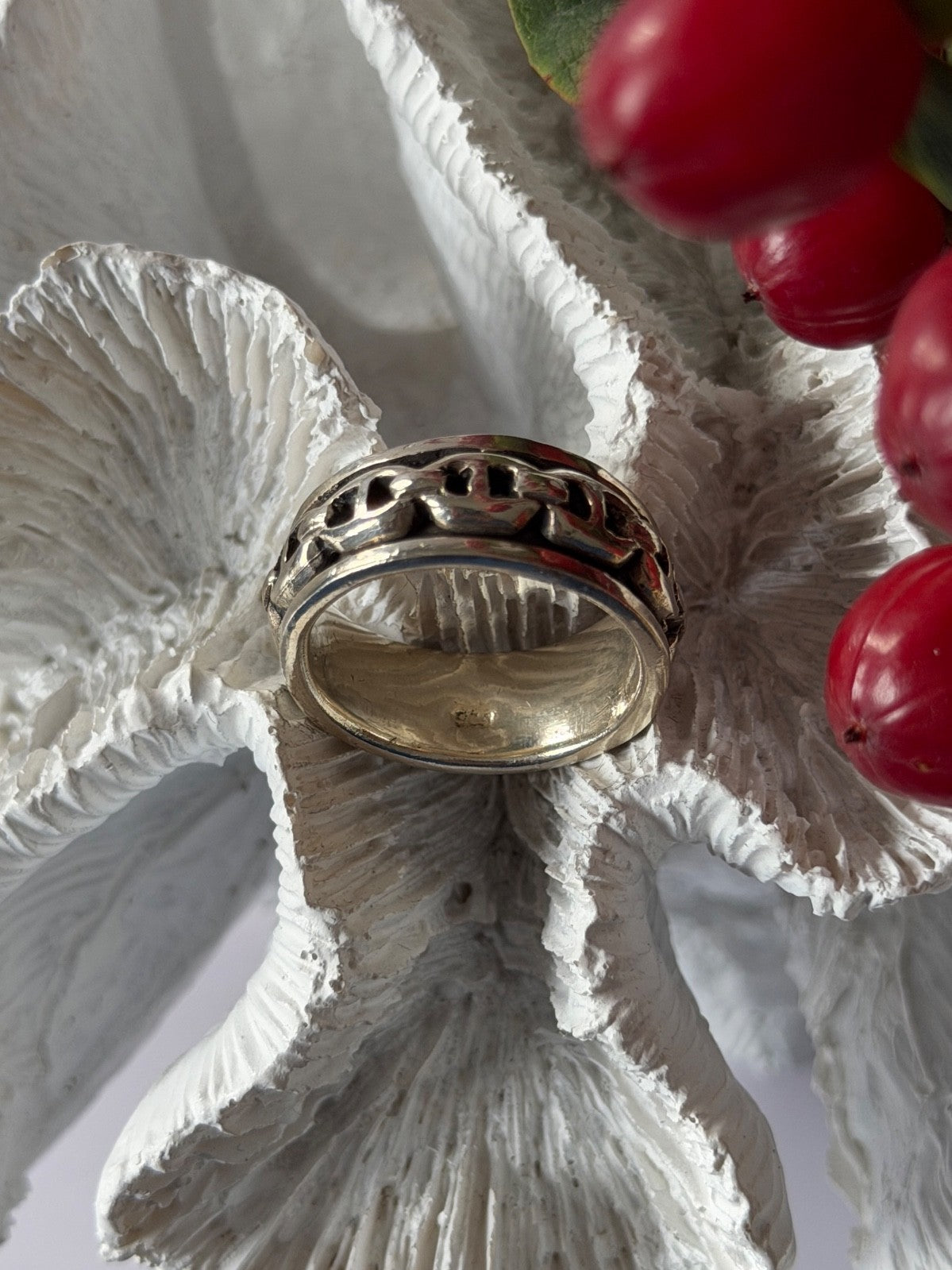 Vintage Spinning 925 Sterling Silver Ring Size 9