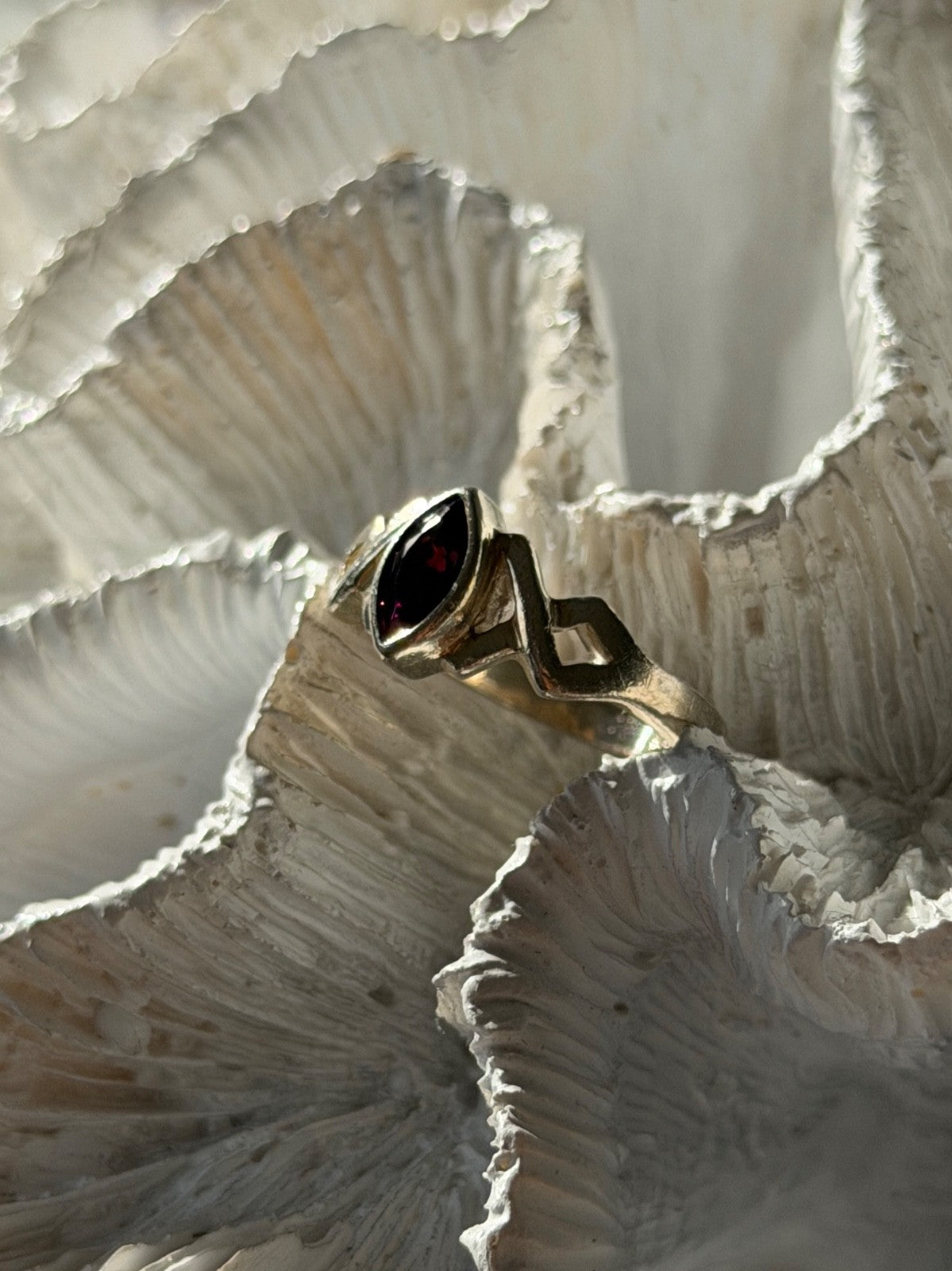 925 Sterling Silver Amethyst Ring Size 6.5