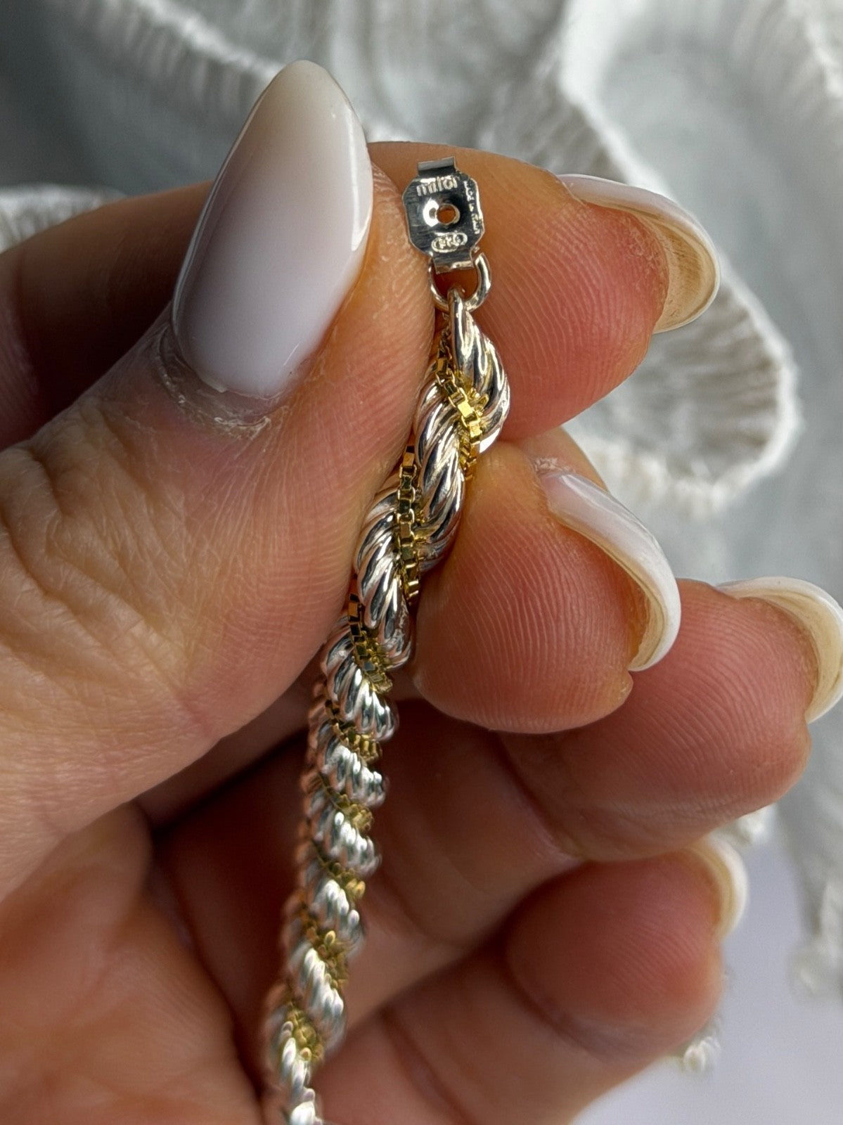 Italy Milor 925 Sterling Silver & Gold Plated Earrings