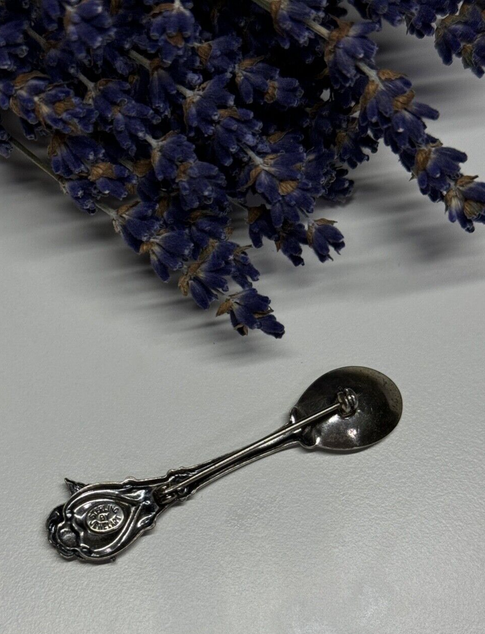 Jewelart 925 Sterling Silver Spoon Brooch
