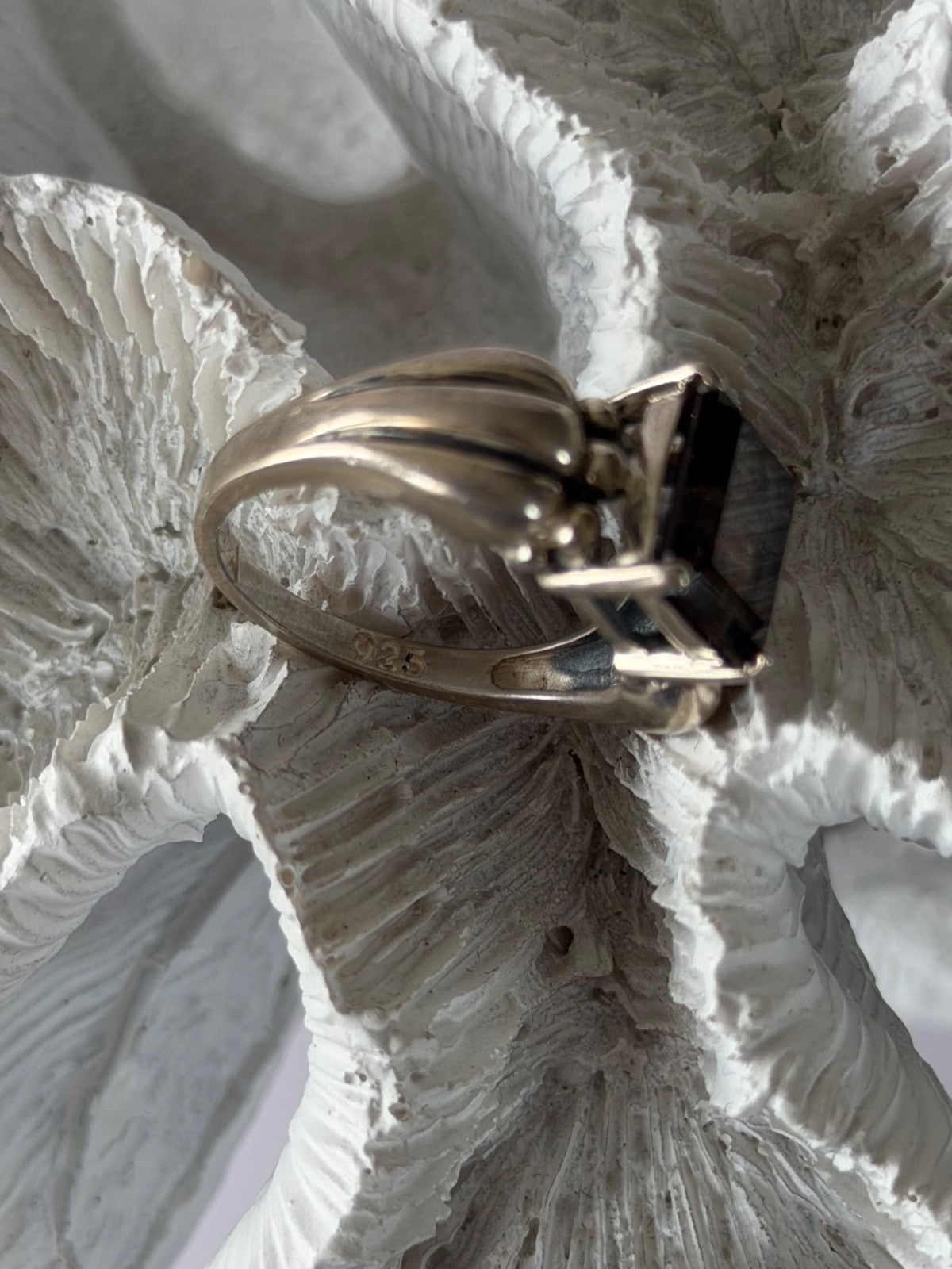 Avon 925 Sterling Silver Brown Tourmaline Ring Size 8
