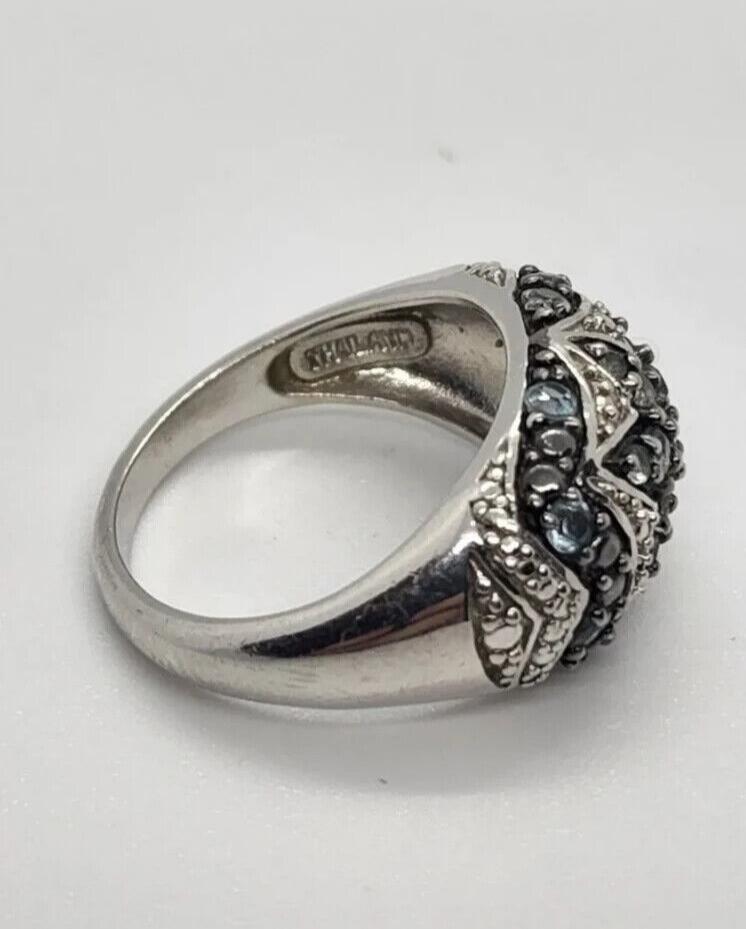 925 Sterling Silver Spinel Ring Size 6.5