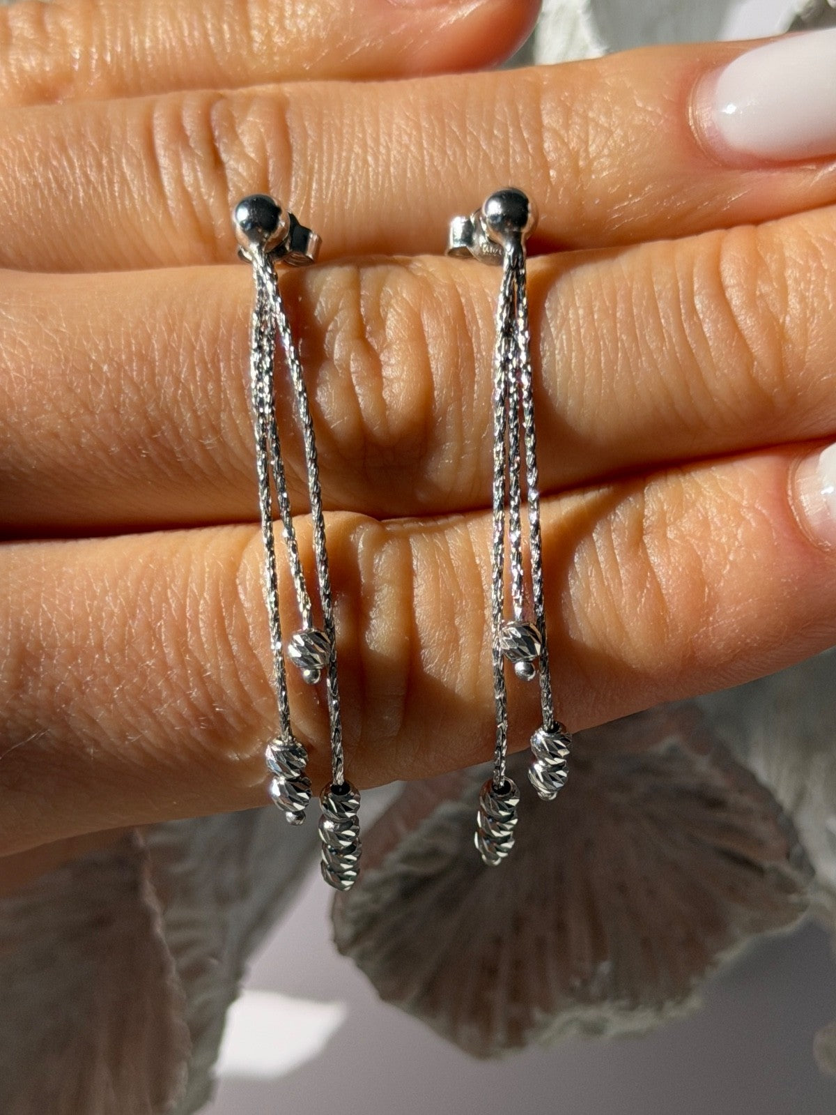 Italy 925 Sterling Silver Dangle Earrings
