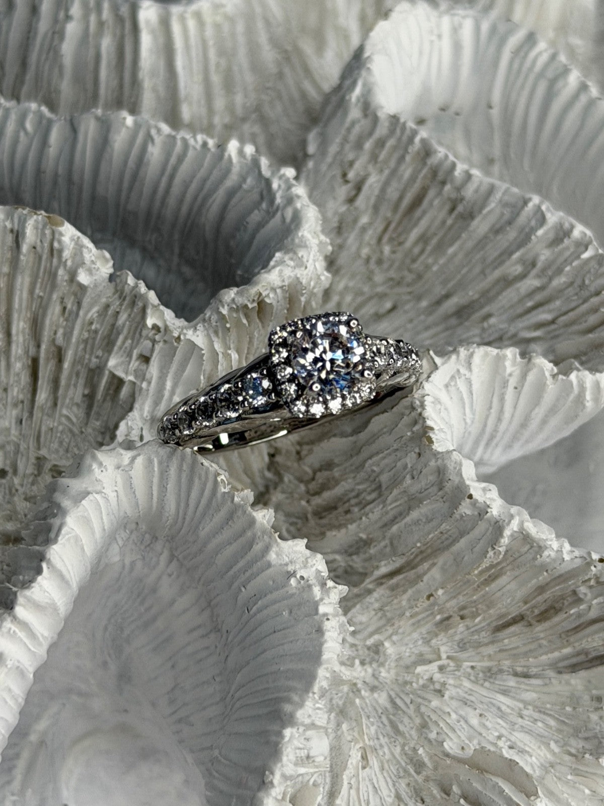GOC 925 Sterling Silver Cz Ring Size 7