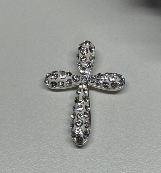 925 Sterling Silver CZ Cross