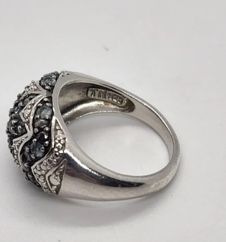 925 Sterling Silver Spinel Ring Size 6.5