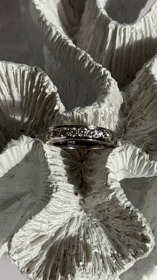 14K White Gold Diamond 0.75 ct Ring Size 5.5