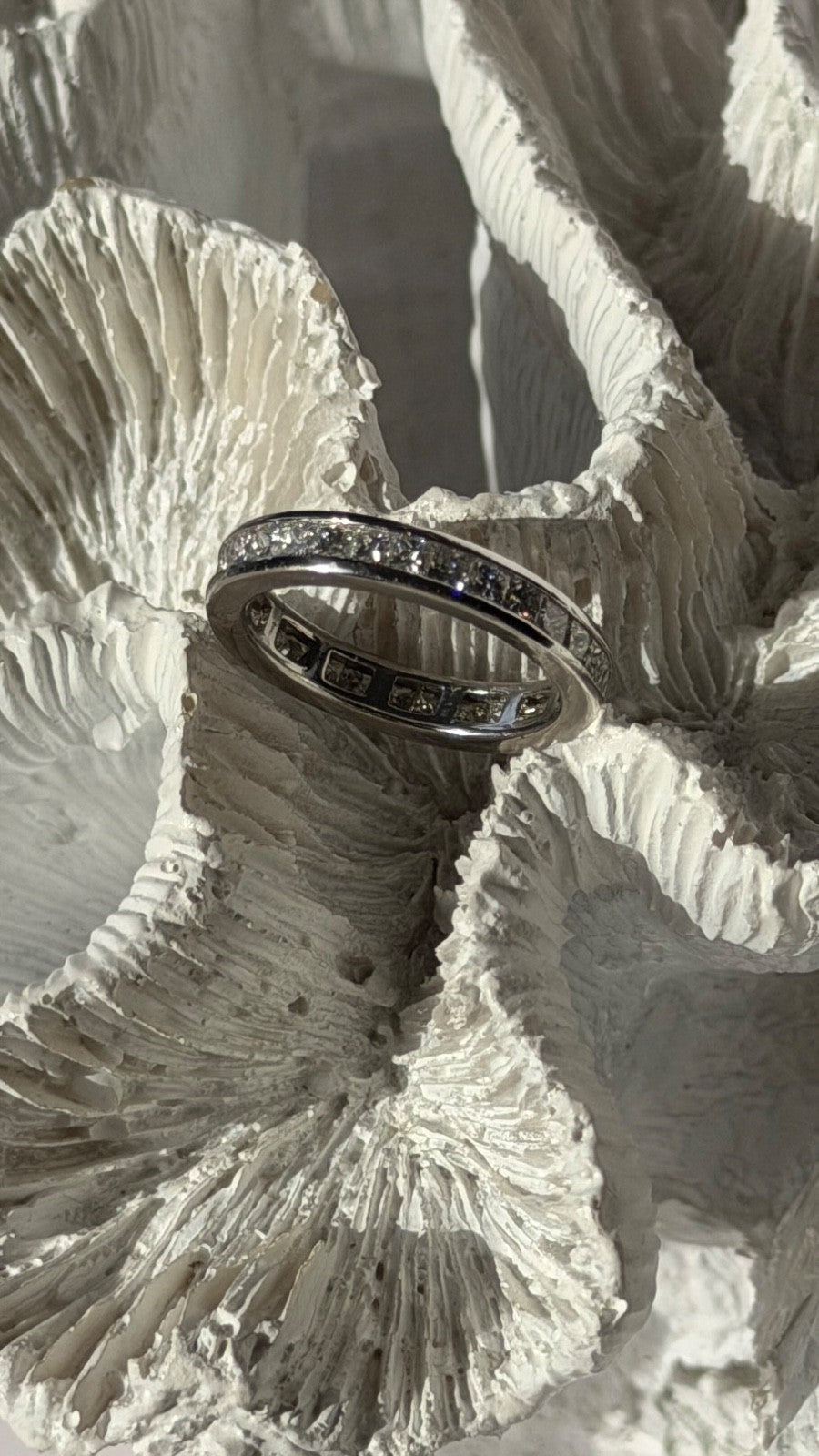 Custom Platinum Diamond 1.86 ct Band Ring Size 6.5