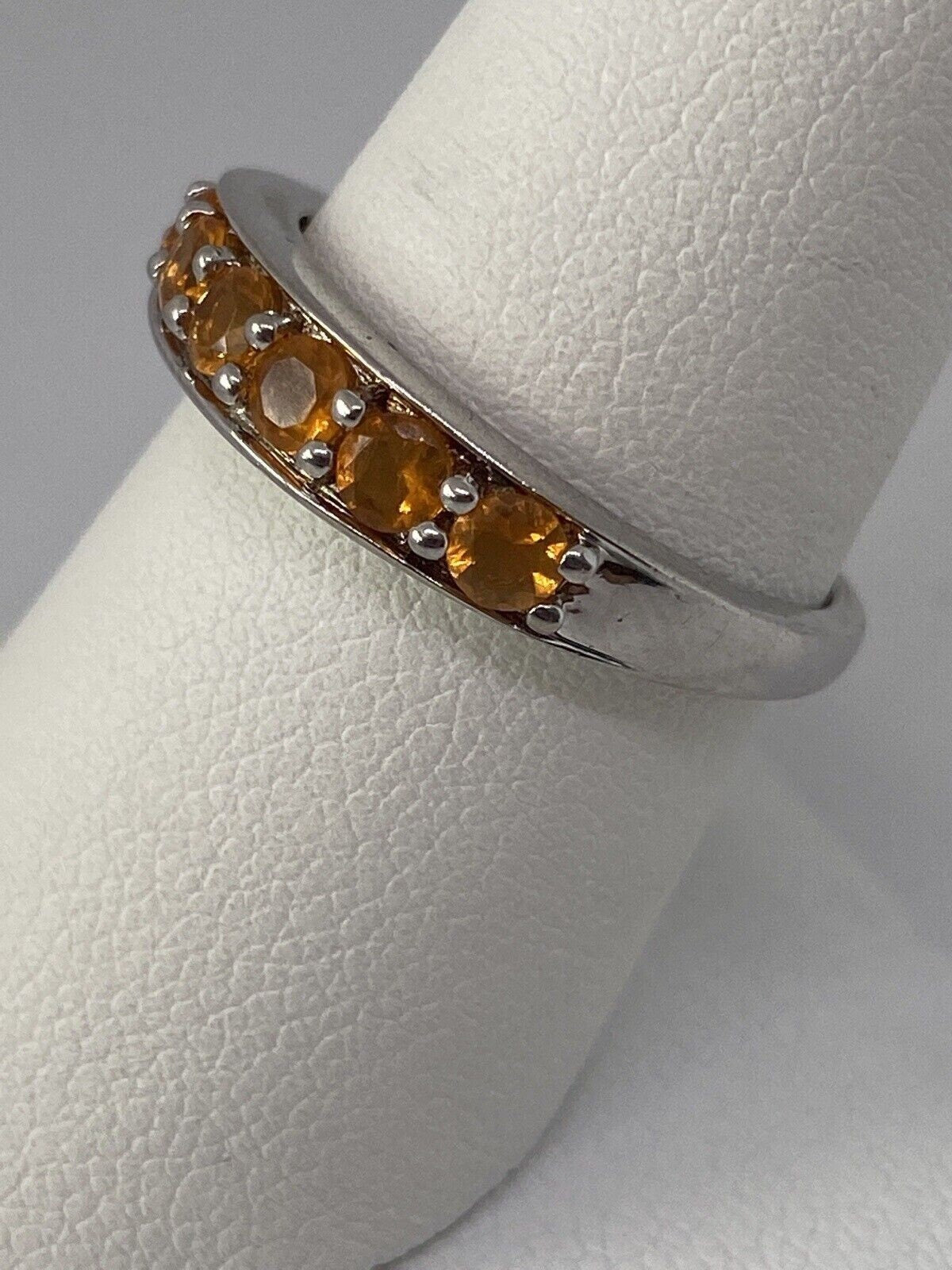 925 Sterling Silver CZ Ring Size 8