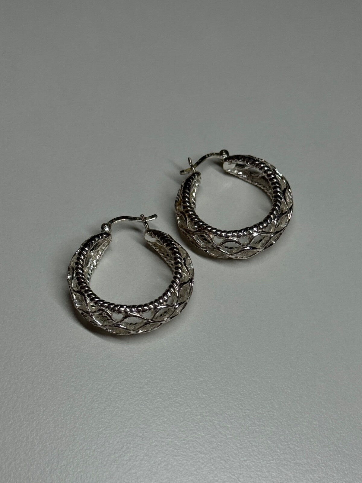 925 Sterling Silver Earrings Length 24 Mm