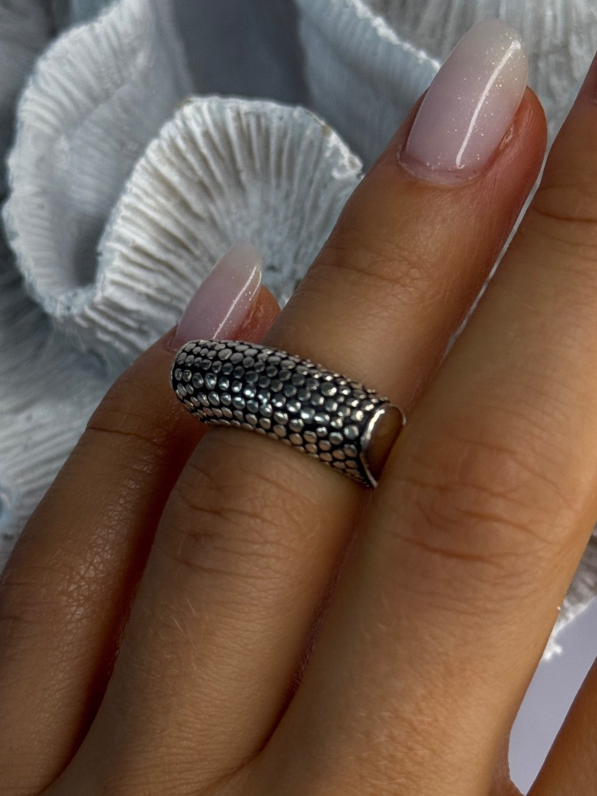 Unique Design 925 Sterling Silver Ring Size 5