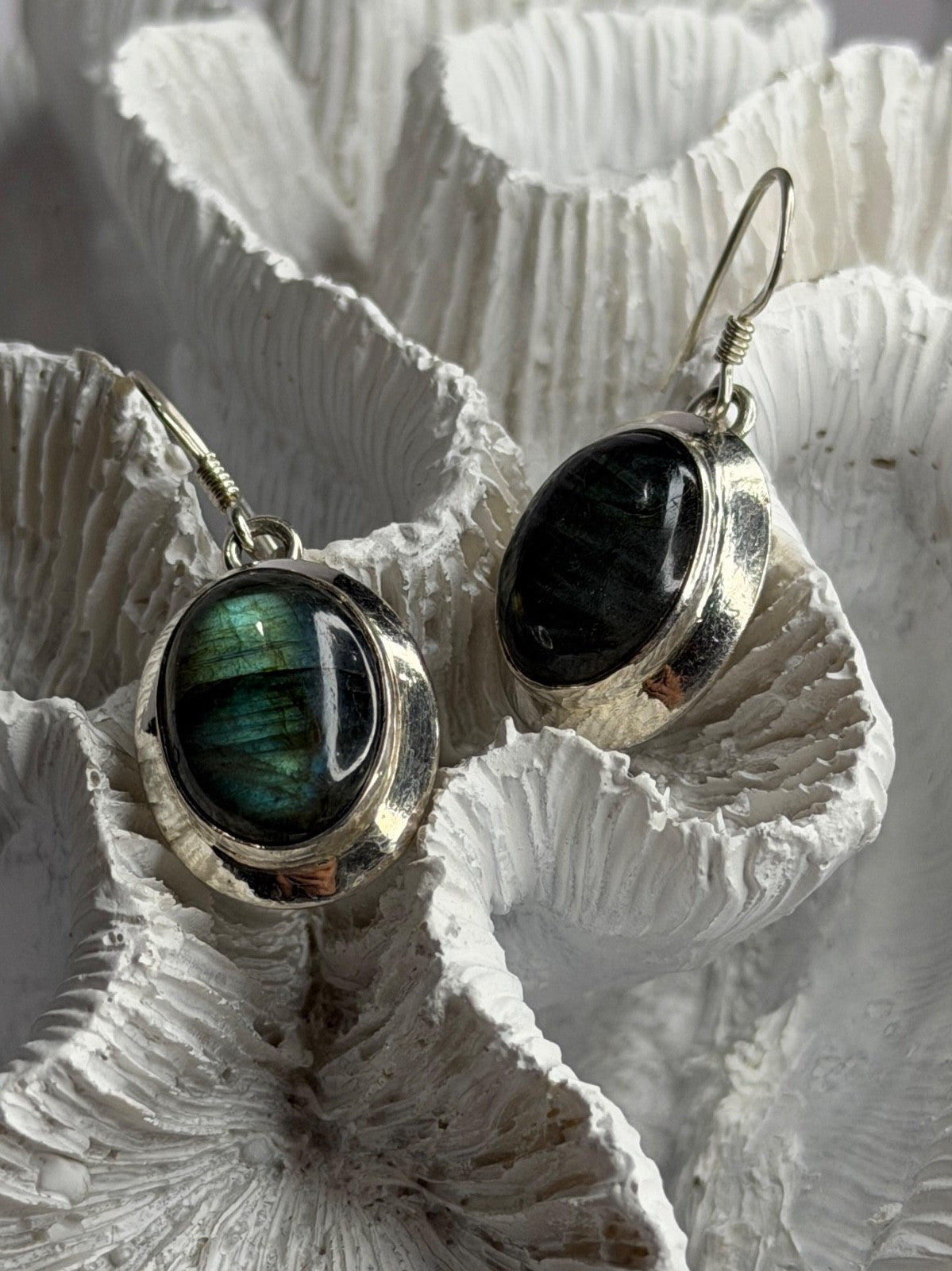 925 Sterling Silver Labradorite Dangle Earrings