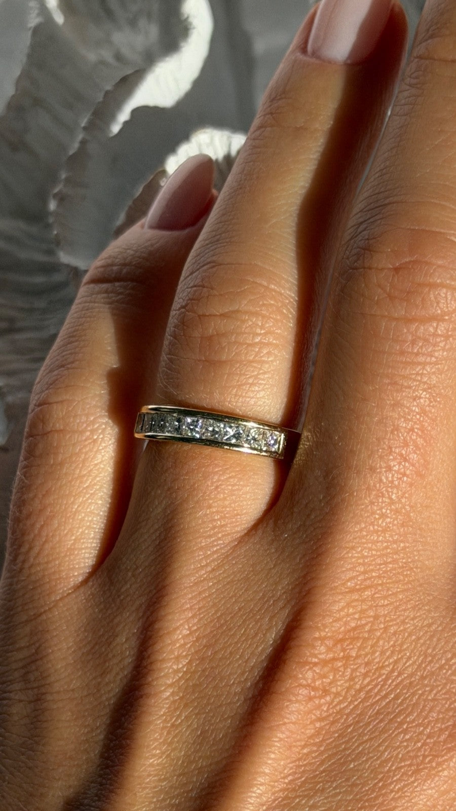 14K Yellow Gold Diamond 1 ct Ring Size 6