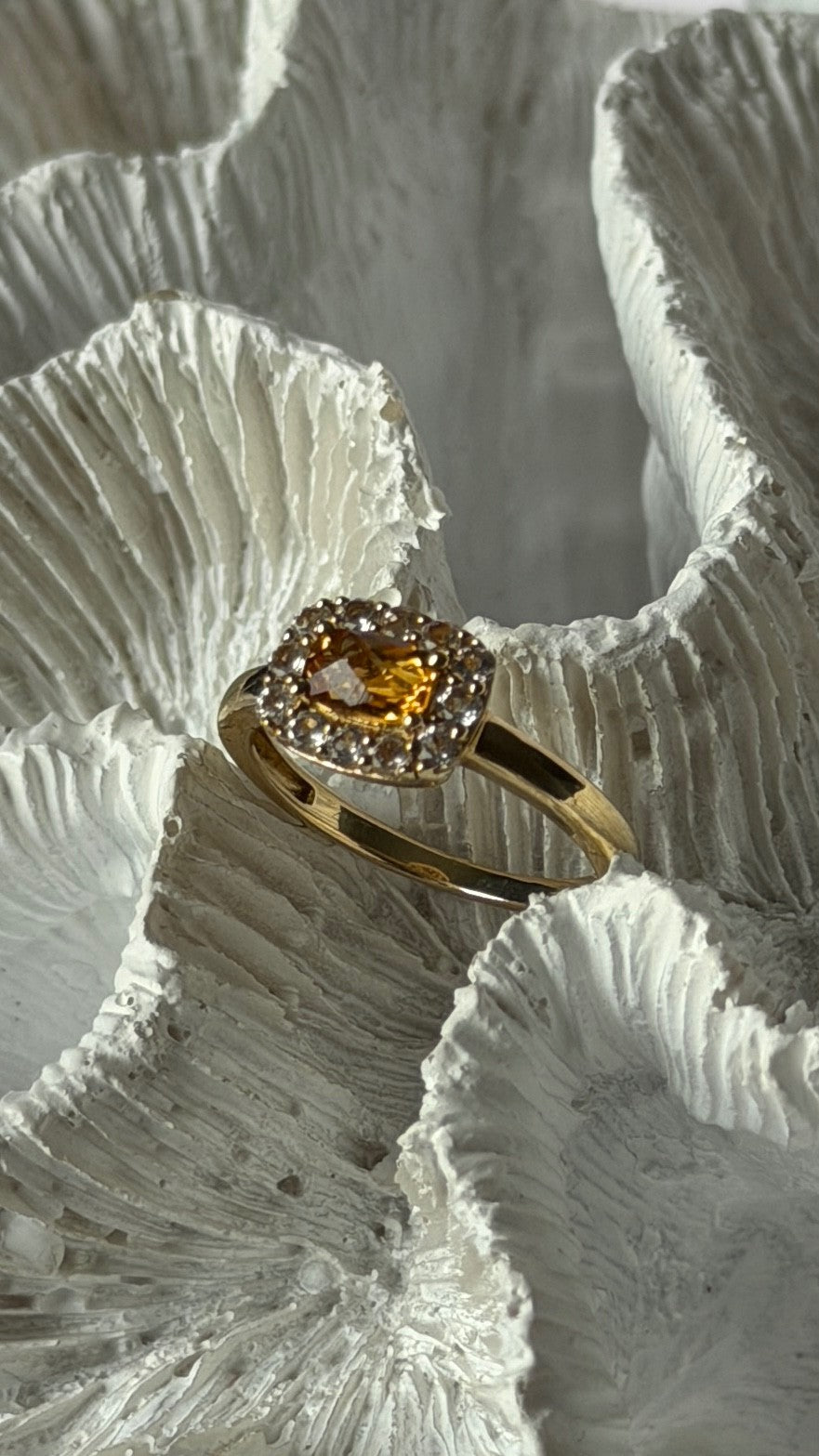 Le Vian 14K Yellow Gold Citrine & Beryl Ring Size 7.5