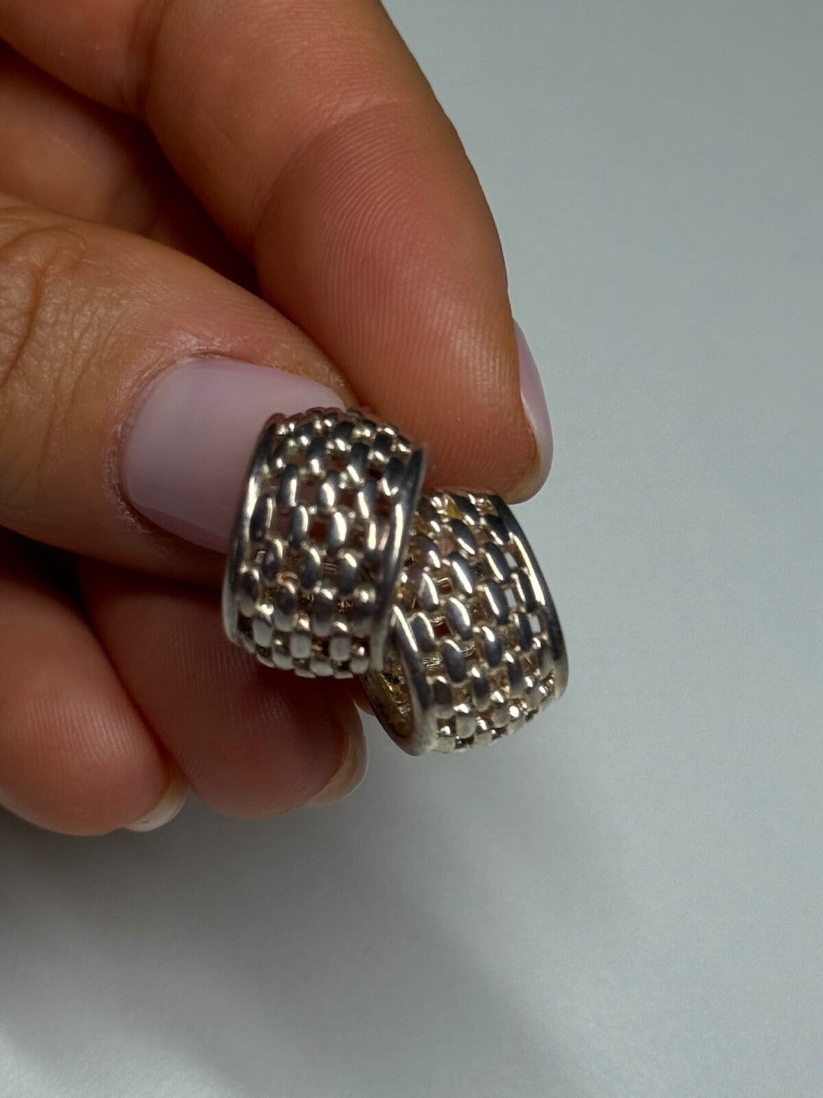 925 Sterling Silver Earrings Length 17 Mm