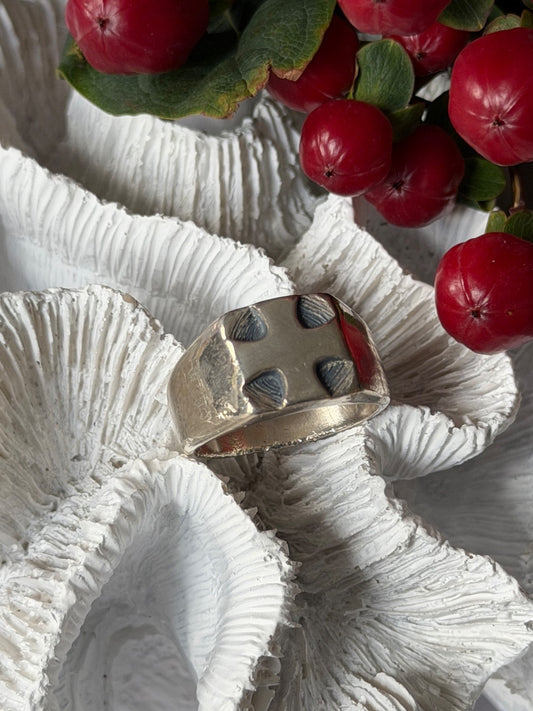 Vintage Mens 925 Sterling Silver Cross Ring Size 11