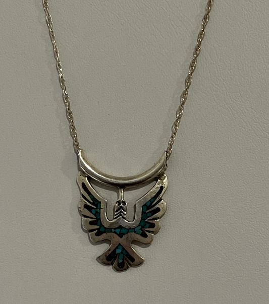 925 Sterling Silver Turquoise Necklace