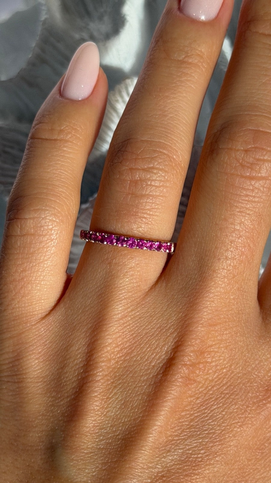 10K Rose Gold Ruby 0.50 ct  Ring Size 7