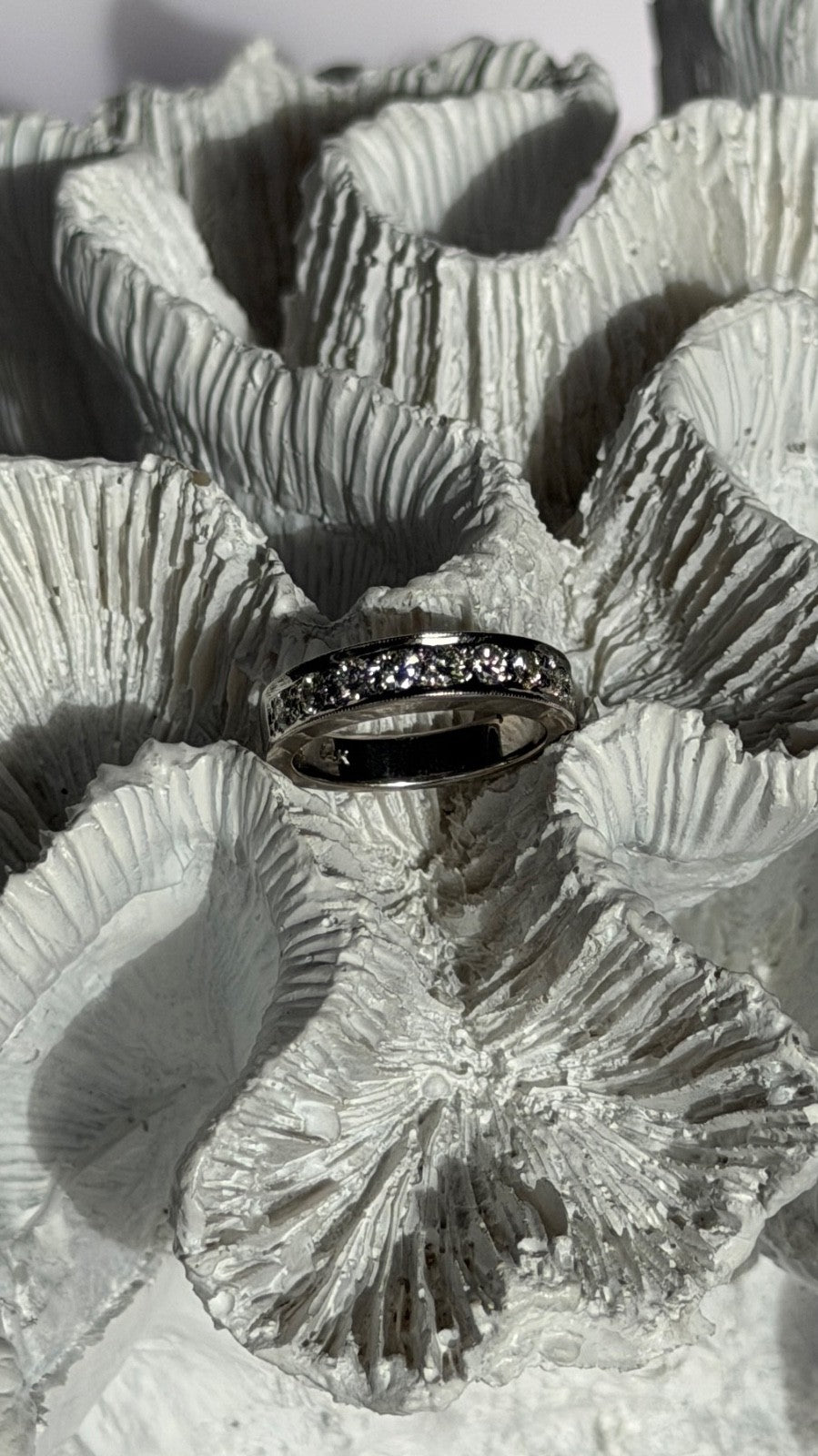 14K White Gold Diamond 0.75 ct Ring Size 5.5