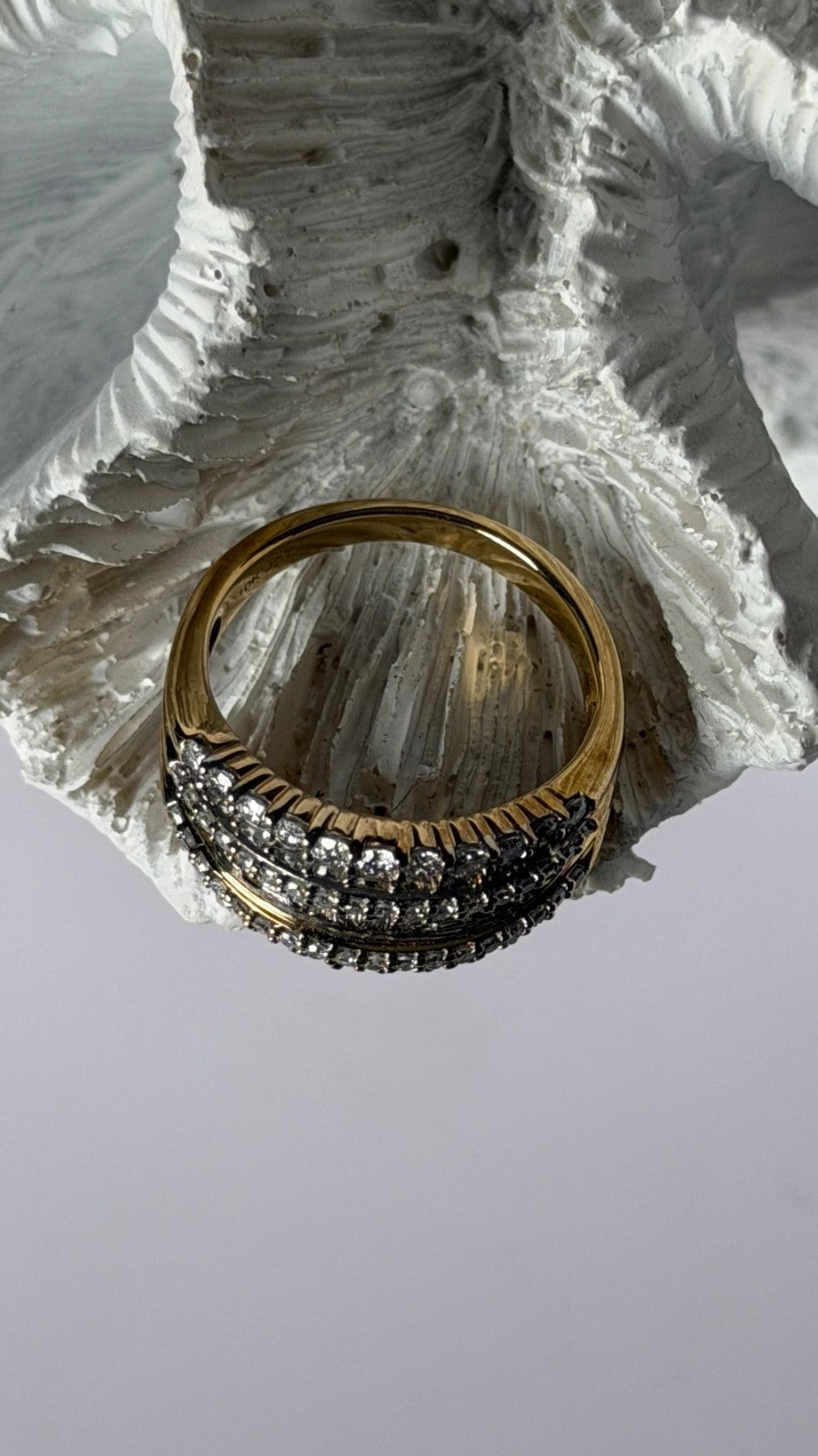 10K Yellow Gold Diamonds 1 carat Ring Size 7