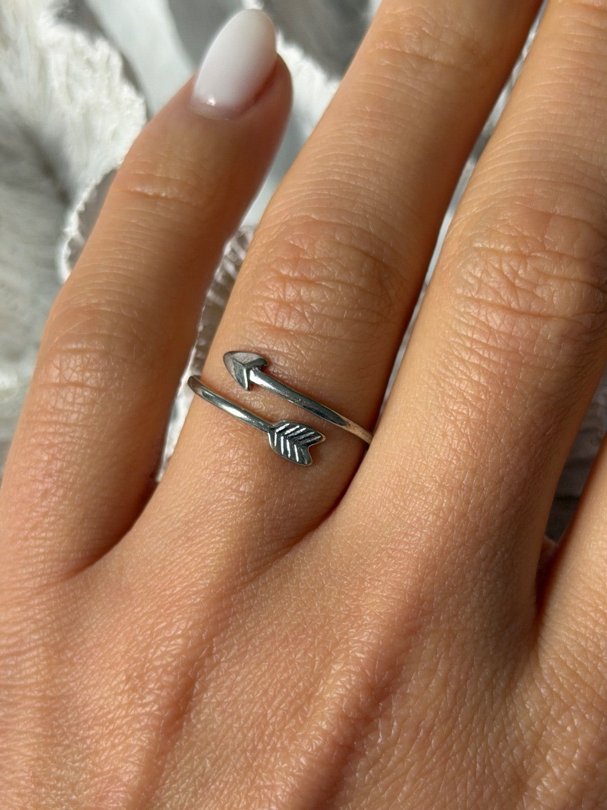 Adjustable Arrow 925 Sterling Silver Ring