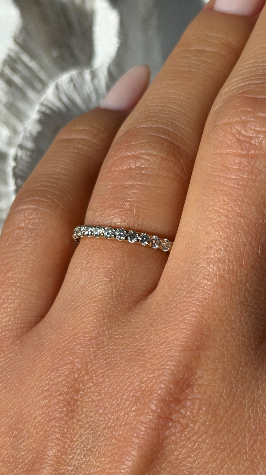 Custom 14K Yellow Gold Diamond 0.77 ct Ring Size 6