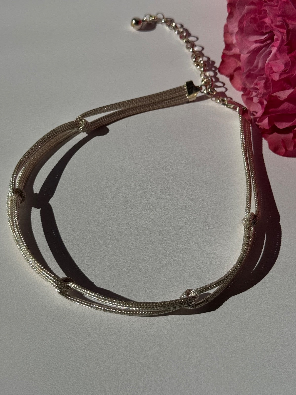 Italy Milor 925 Sterling Silver Necklace Length 13/17 Inch