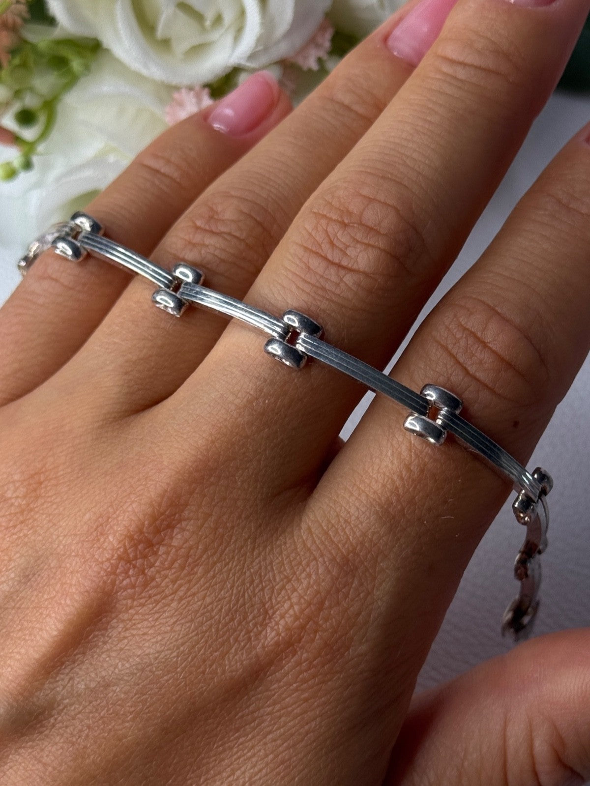 Classy Italy 925 Sterling Silver Bracelet Length 6.5 Inch