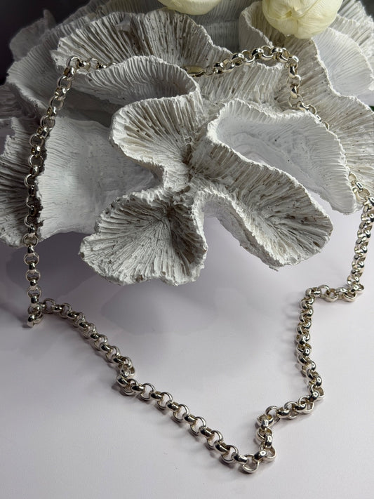 Prochain 925 Sterling Silver Chain Necklace Length 23 in