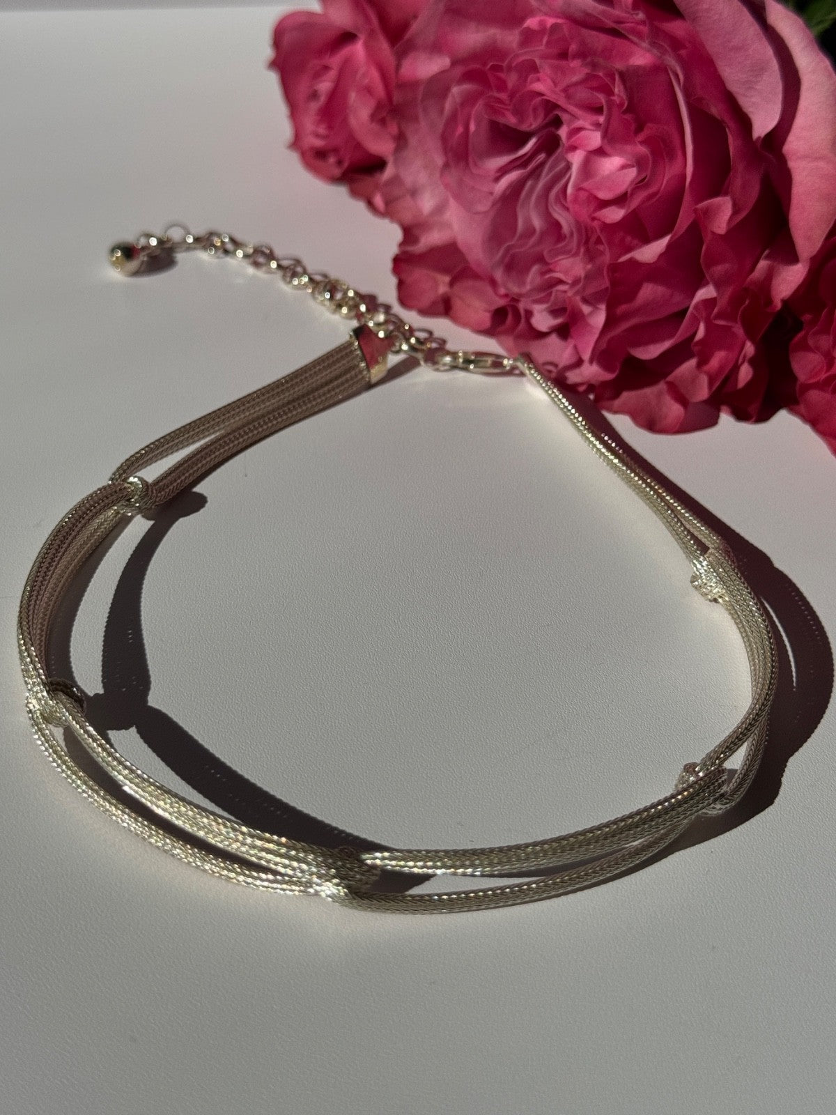 Italy Milor 925 Sterling Silver Necklace Length 13/17 Inch
