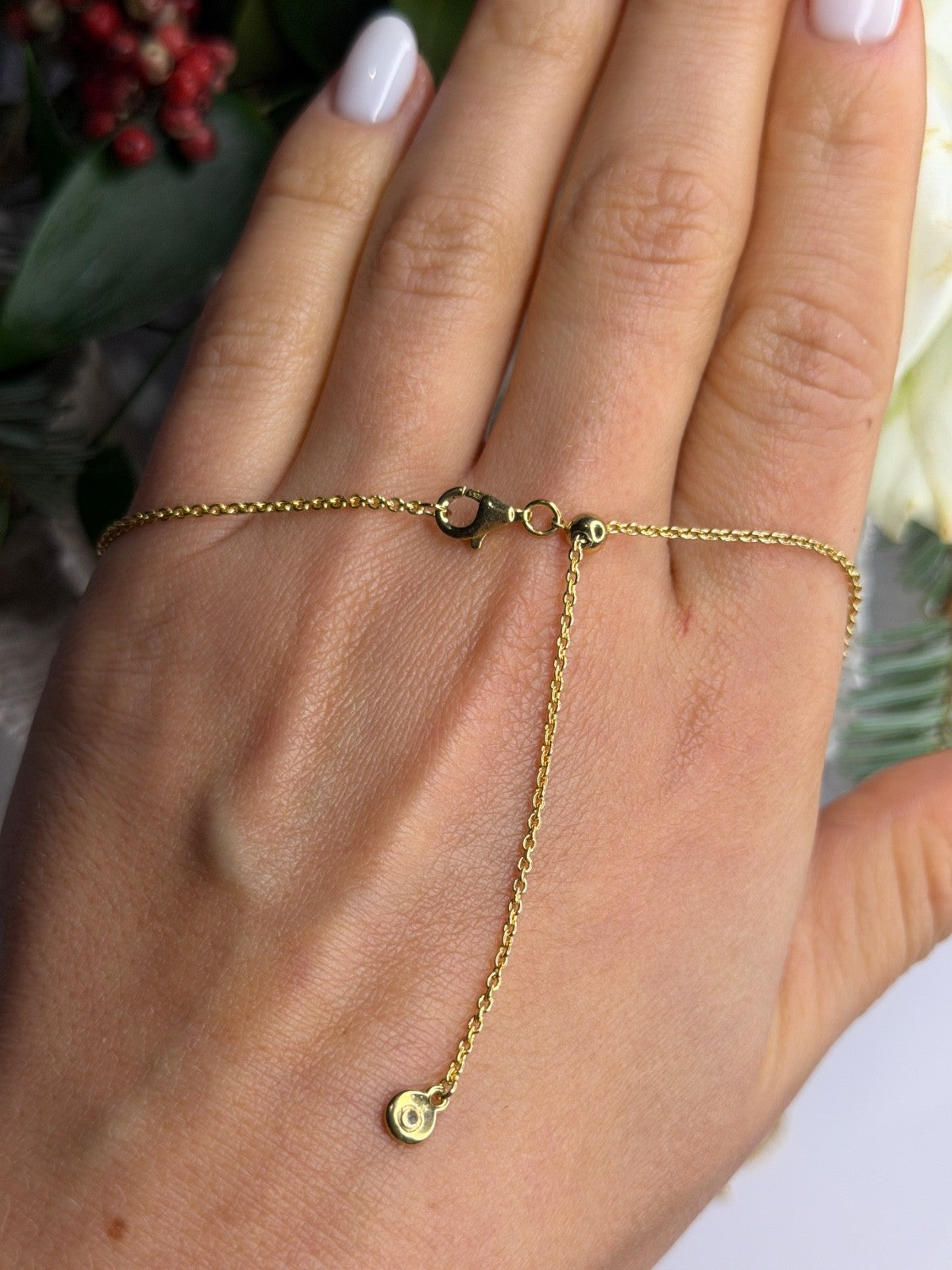 Pandora 925 Sterling Silver Gold Plated Chain