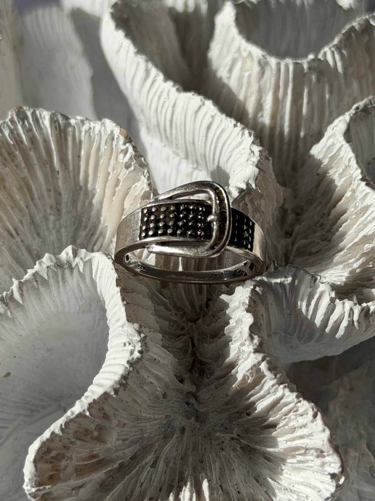 925 Sterling Silver Belt Spinel Ring Size 7