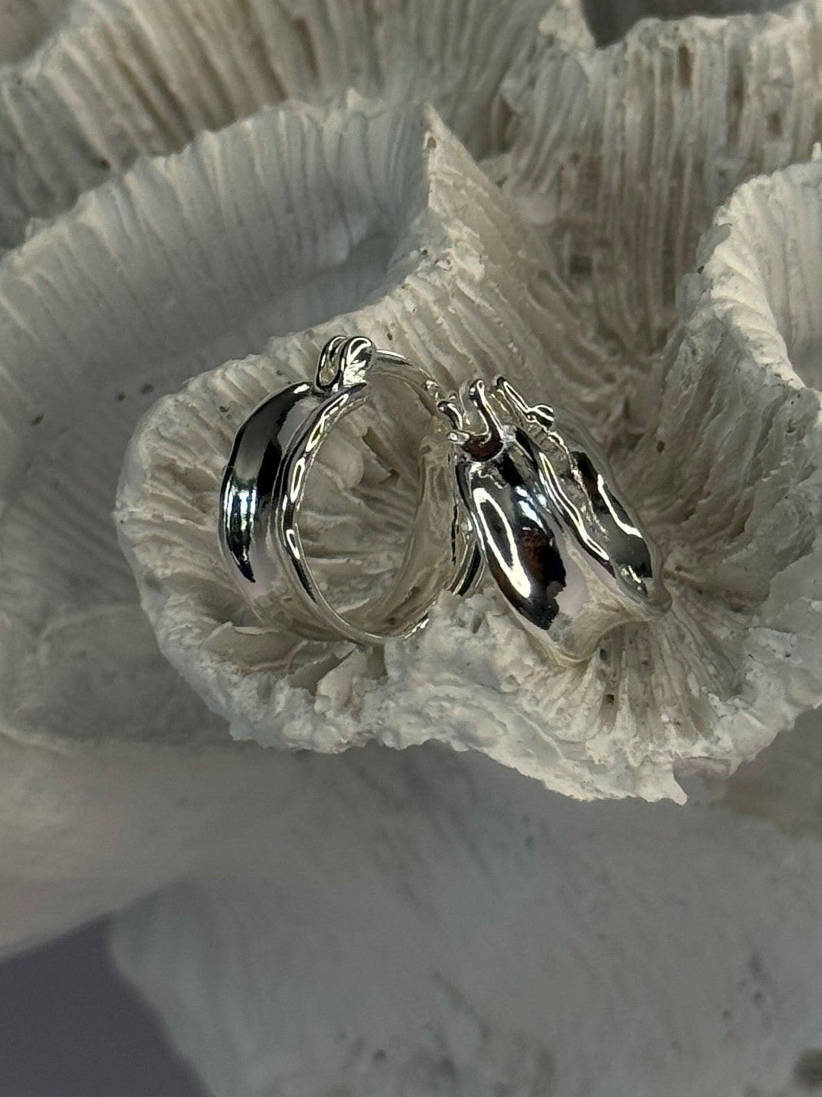 925 Sterling Silver Earrings Length 0.60 Inch