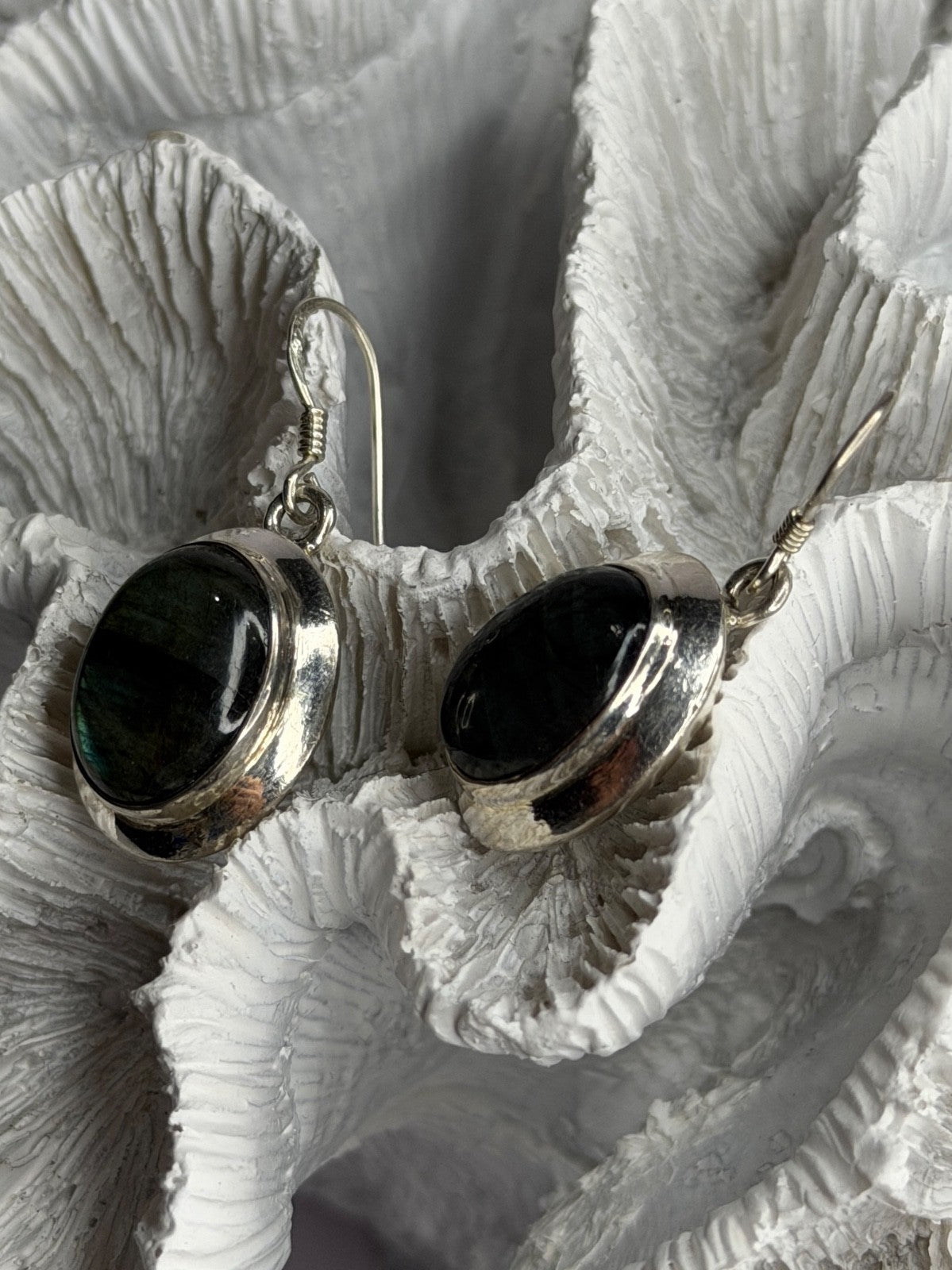 925 Sterling Silver Labradorite Dangle Earrings