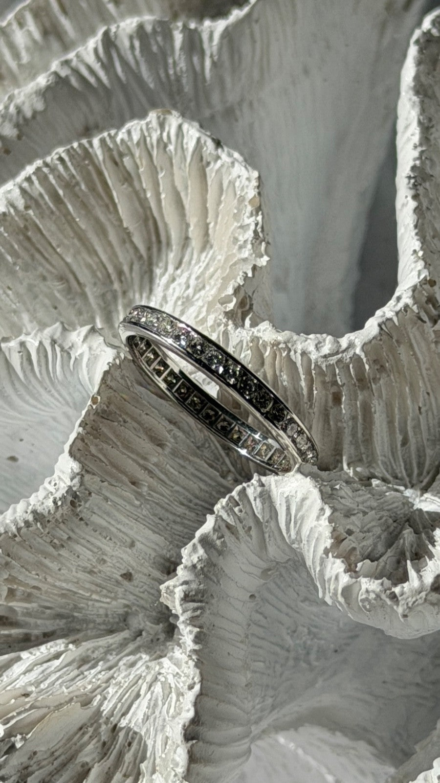 Platinum Diamond 1.10 ct Band Ring Size 10