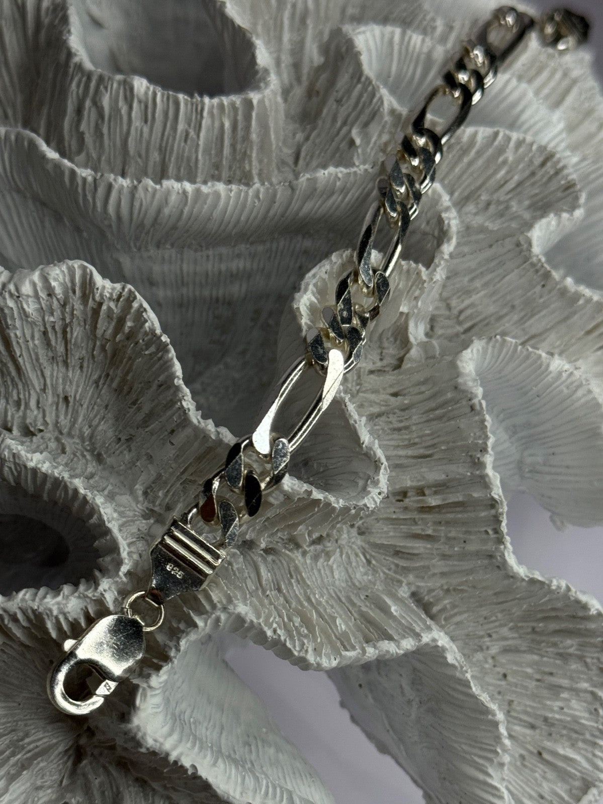 Mens 925 Sterling Silver Bracelet Length 9