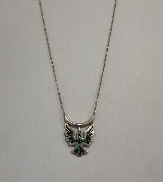 925 Sterling Silver Turquoise Necklace