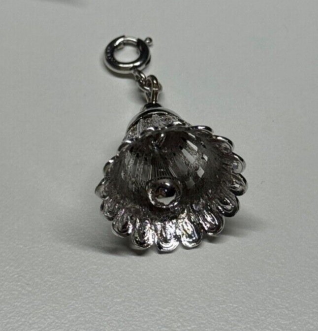 MONET 925 STERLING SILVER CHARM BELL PENDANT