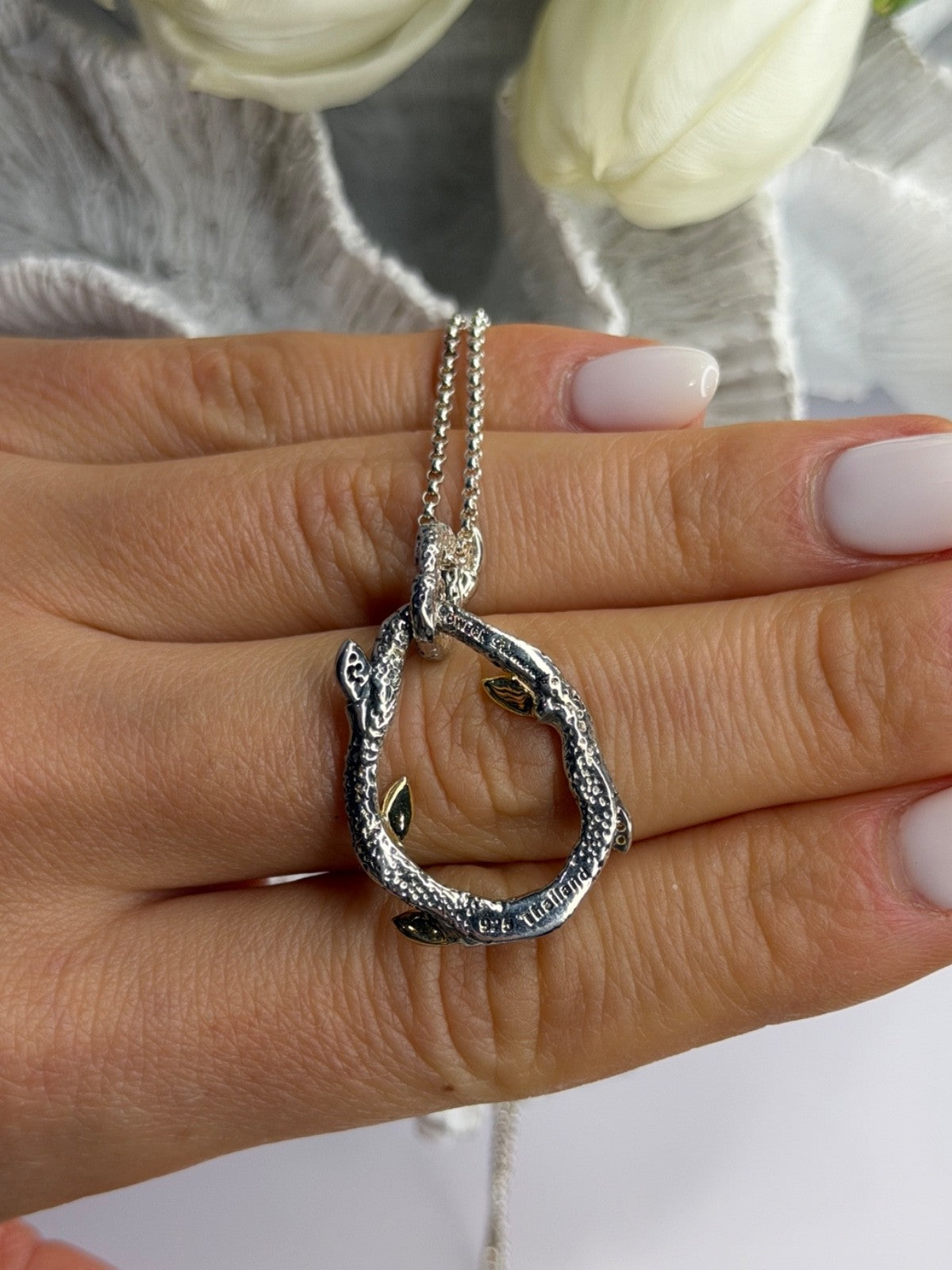 Dweck Diamonds 925 Sterling Silver & Gold Plated Diamonds Necklace