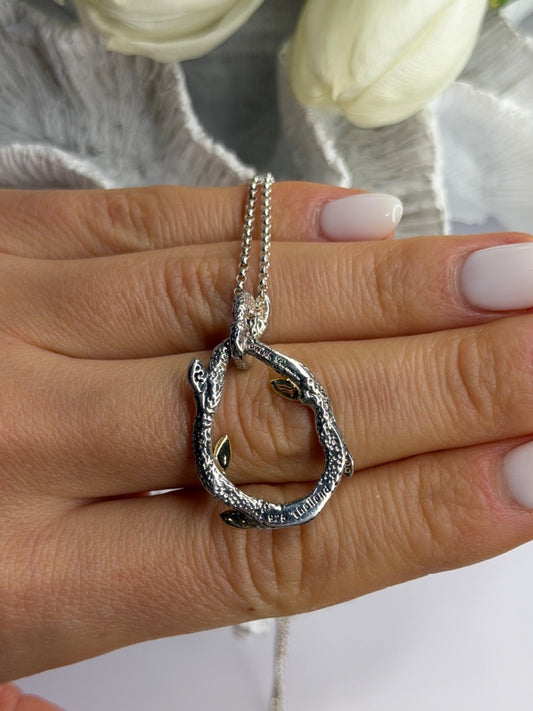 Dweck Diamonds 925 Sterling Silver & Gold Plated Diamonds Necklace