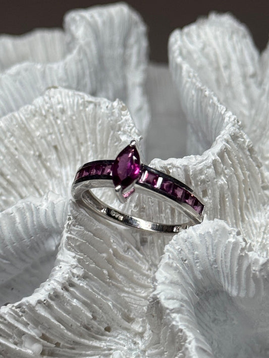 925 Sterling Silver Spinel Ring Size 7.5