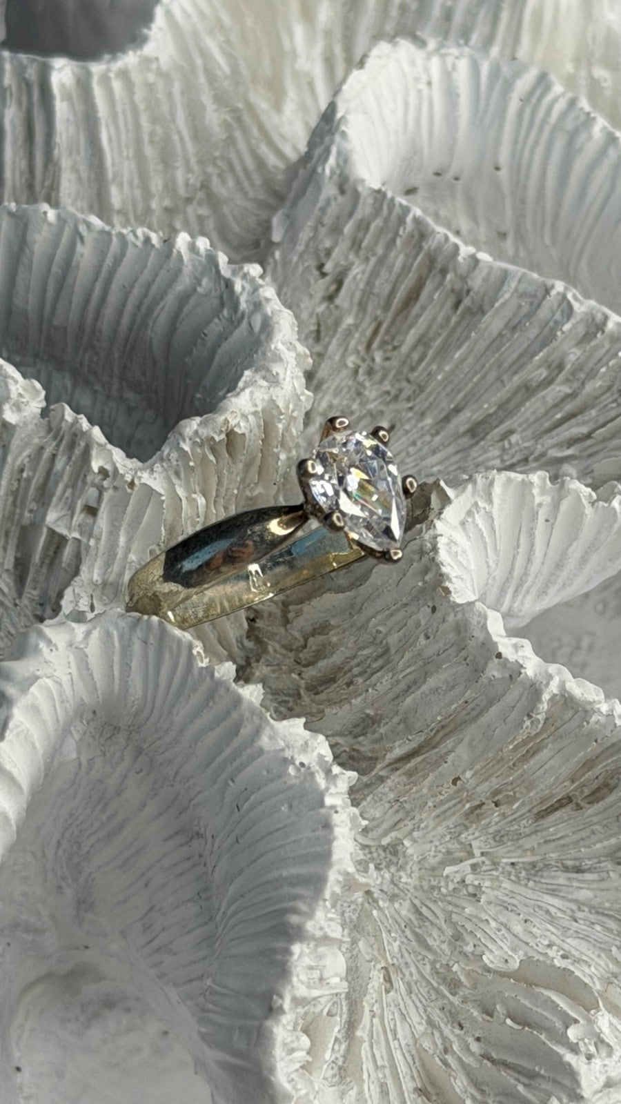 925 Sterling Silver Cz Ring Size 6.5