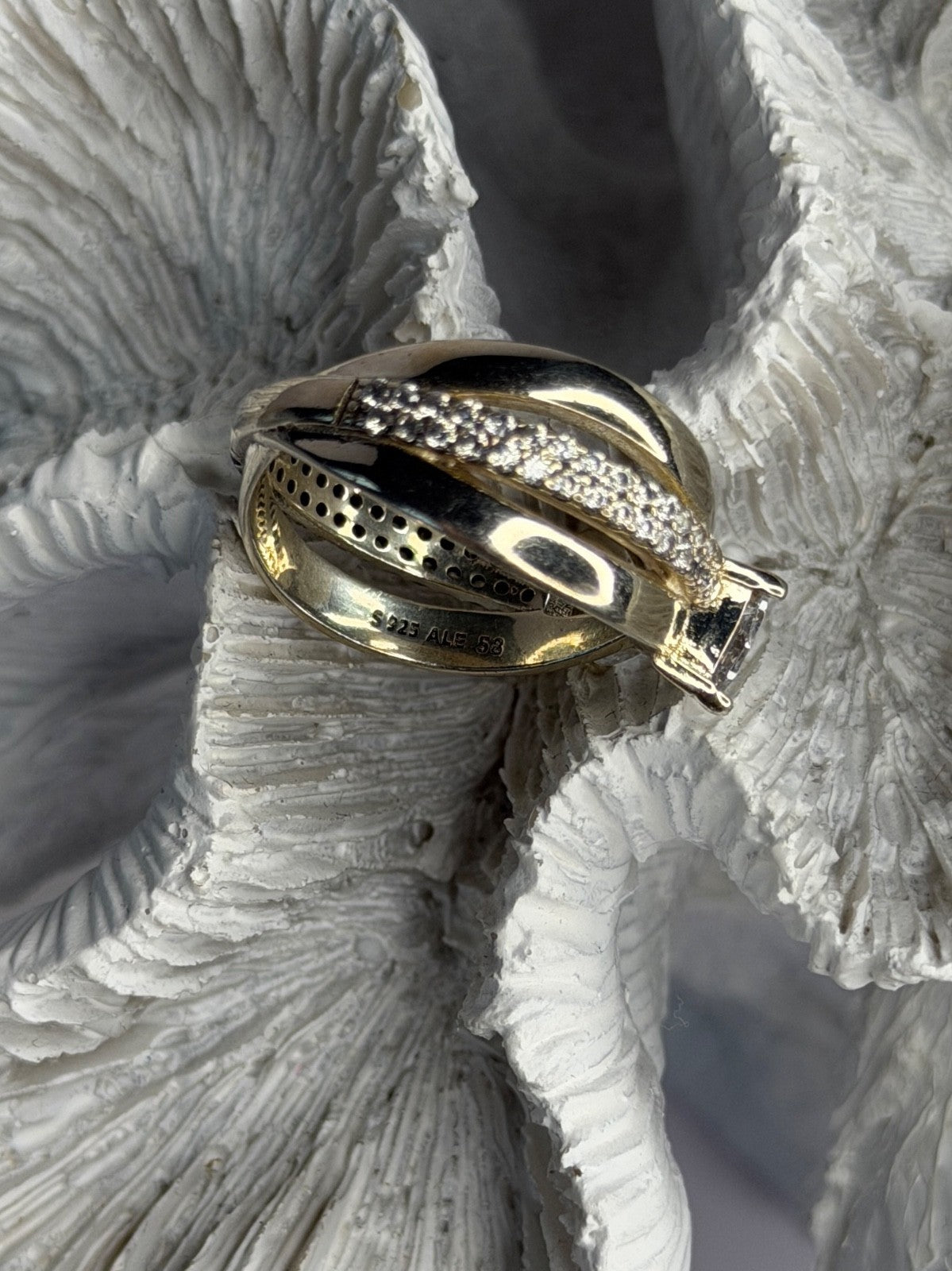 Pandora Ale 58 925 Sterling Silver Cz Ring Size 9