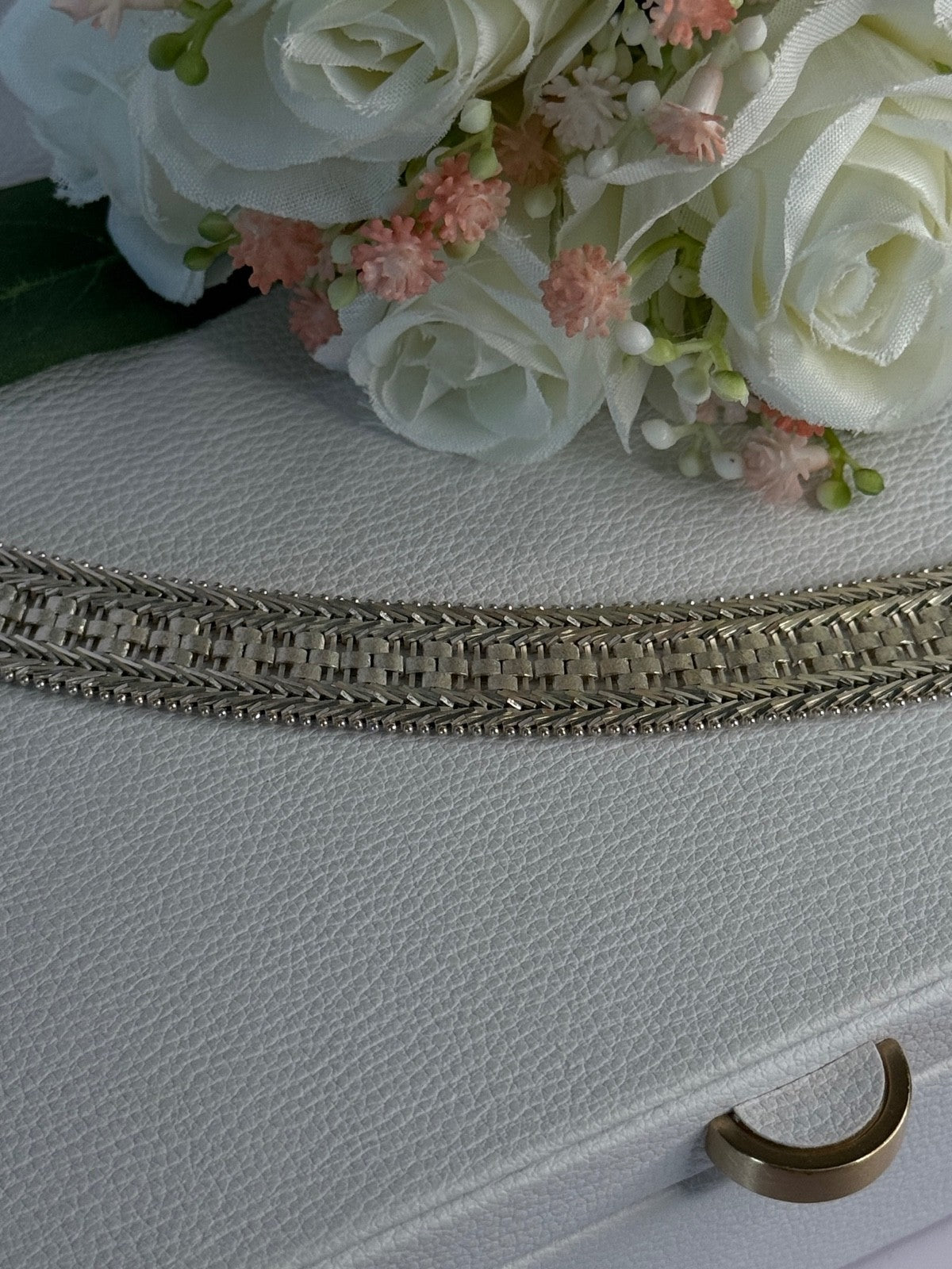 Elegant Italy Milor 925 Sterling Silver Bracelet Length 8 Inch