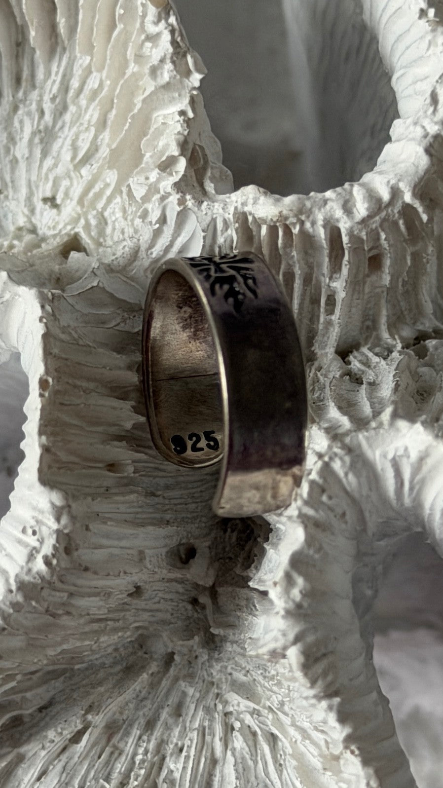 Vintage 925 Sterling Silver Cross Ring Size 4.5
