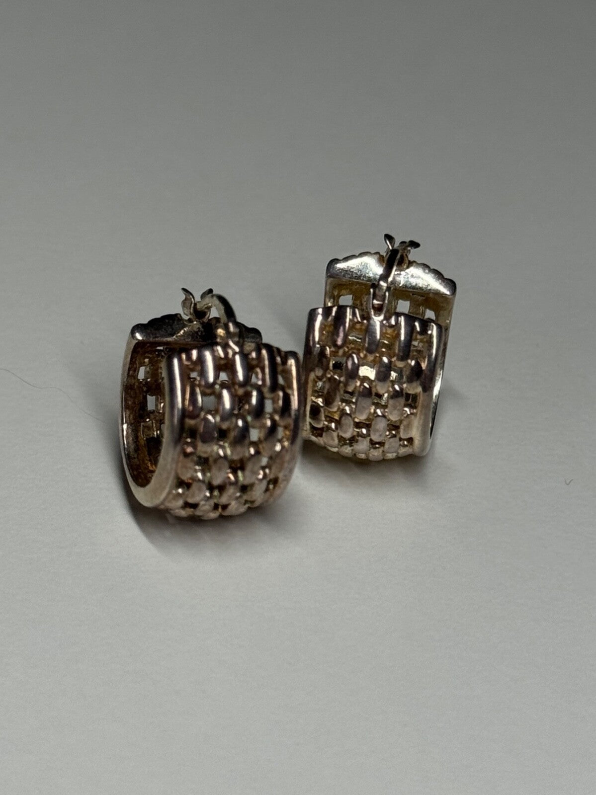 925 Sterling Silver Earrings Length 17 Mm