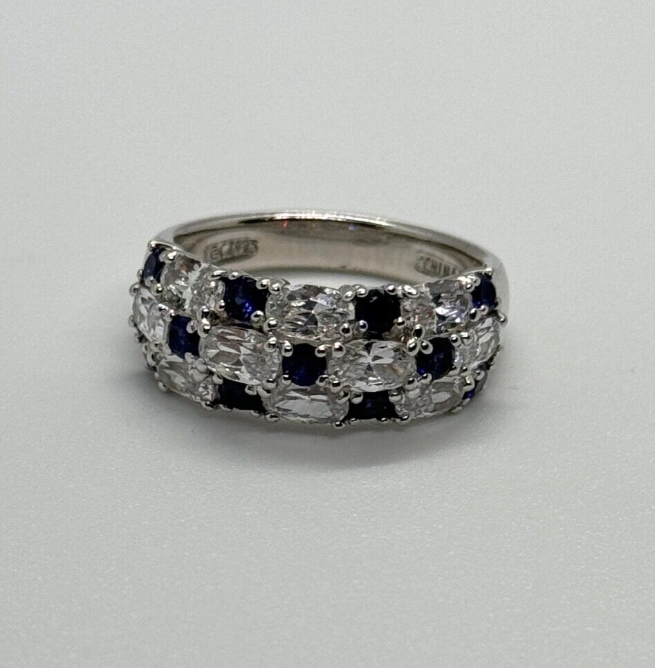 925 Sterling Silver CZ Ring Size 7